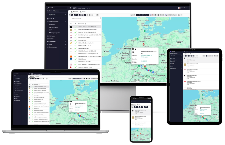 HVH Flow - Das Handelsvertreter Tool auf allen Geräten